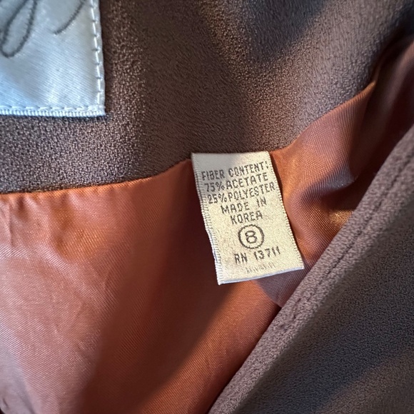 *LORD & TAYLOR* Brown Button Blazer Suit Jacket Size 8 - Picture 7 of 8